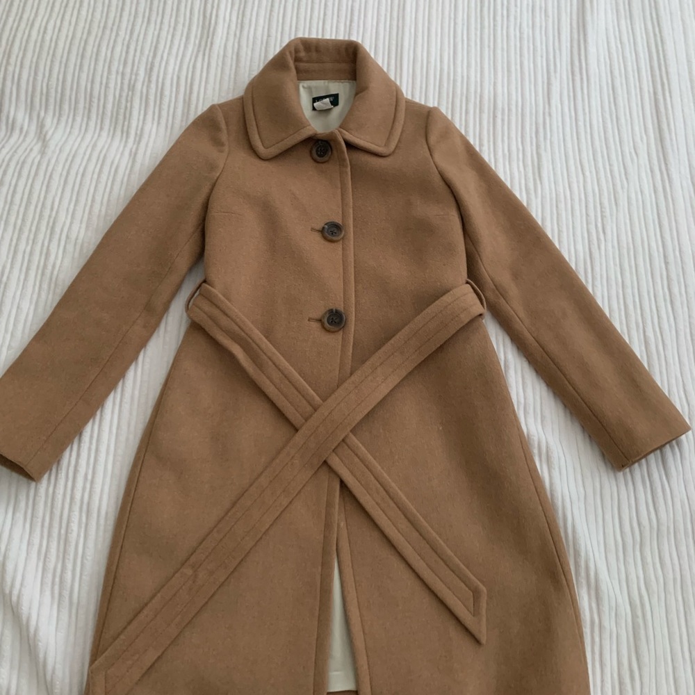 JCrew Tan Wool Coat